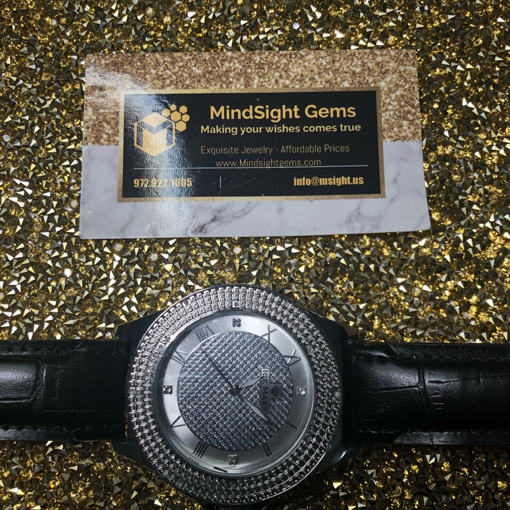 Genuine diamond watch for men, NOT CZ, Not moissanite, best gift for men, Real - Picture 4 of 5